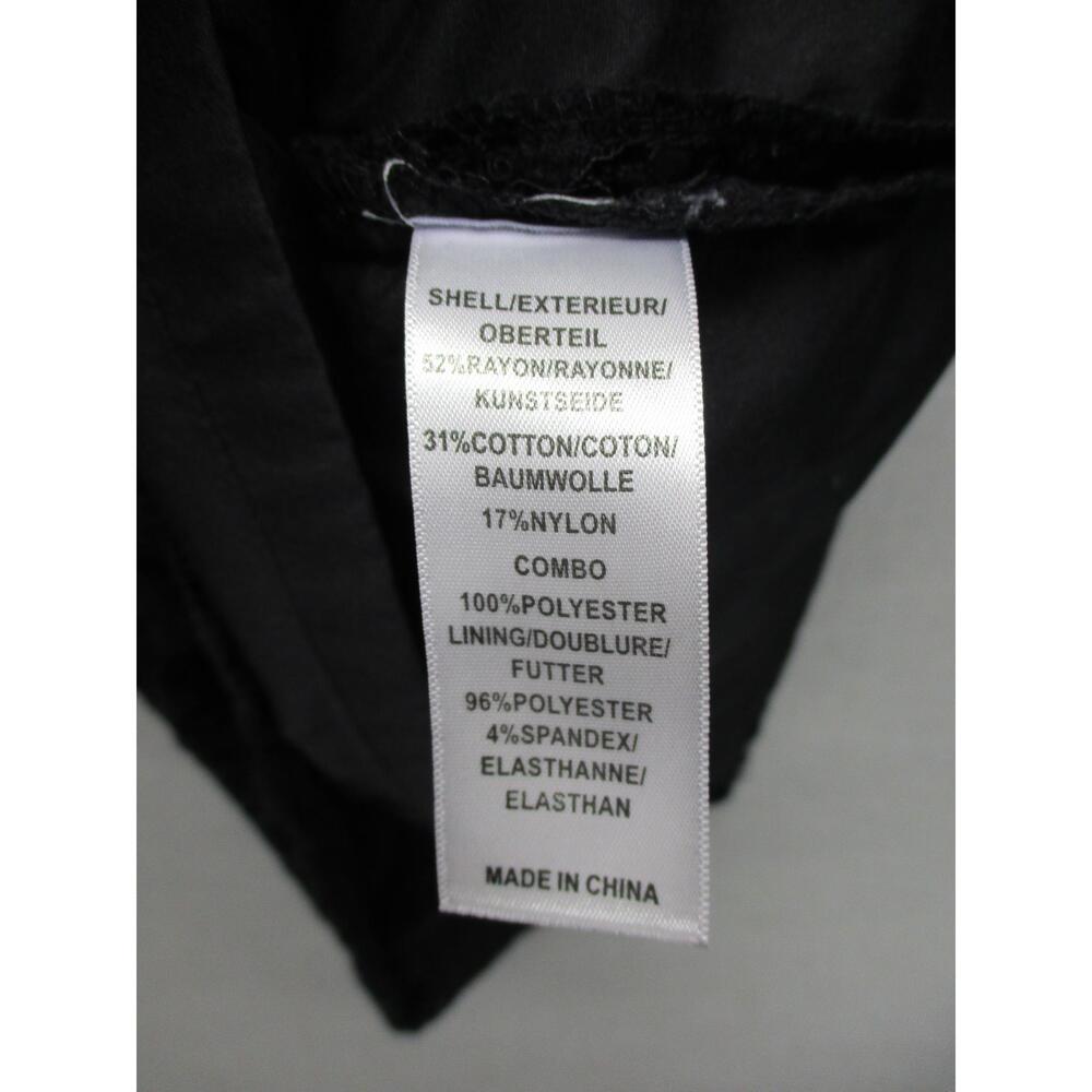 Adrianna Papell Black Elegant Lace Overlay Classic Cocktail Shift Dress Size 12 - Picture 9 of 16